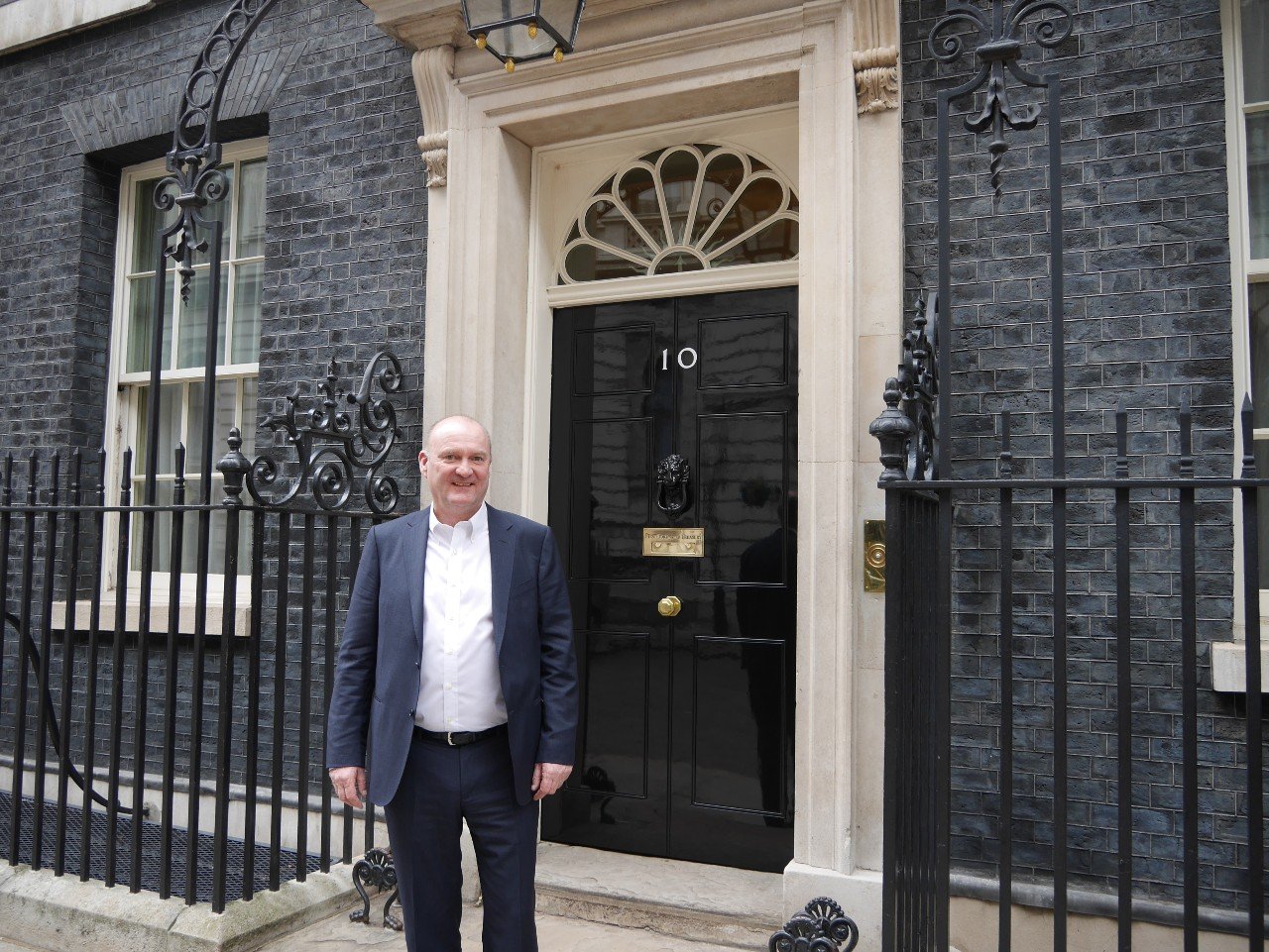 Kevin McLoughlin outside Downing Street-1