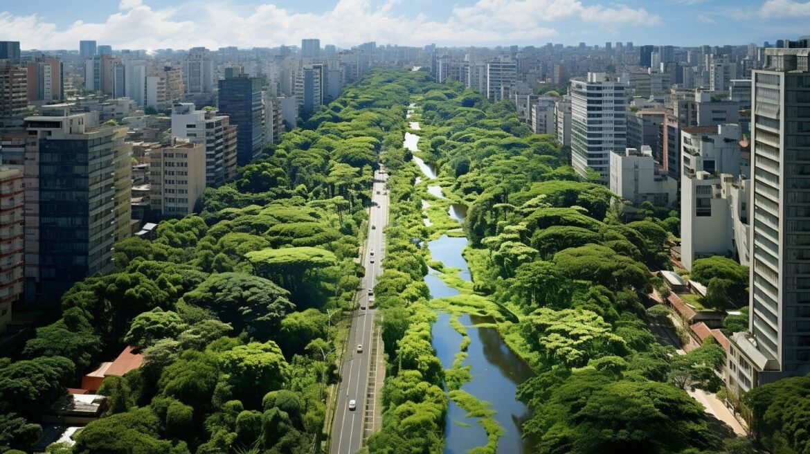 Curitiba, Brasil - una imagen de la ciudad con espacios verdes