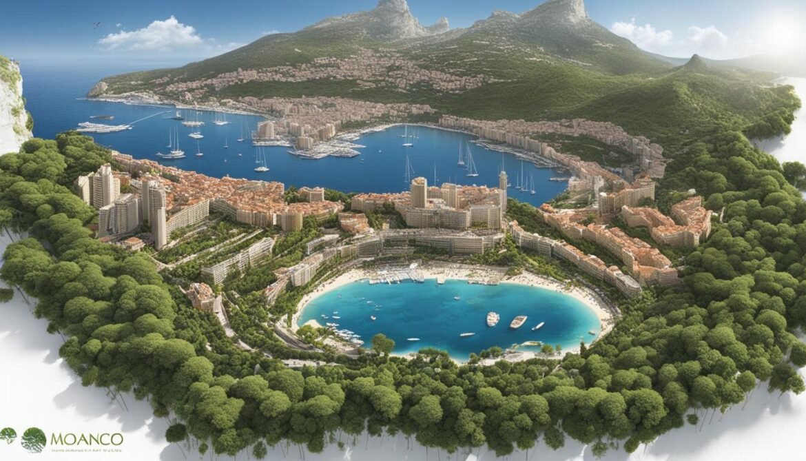 Monaco population density image