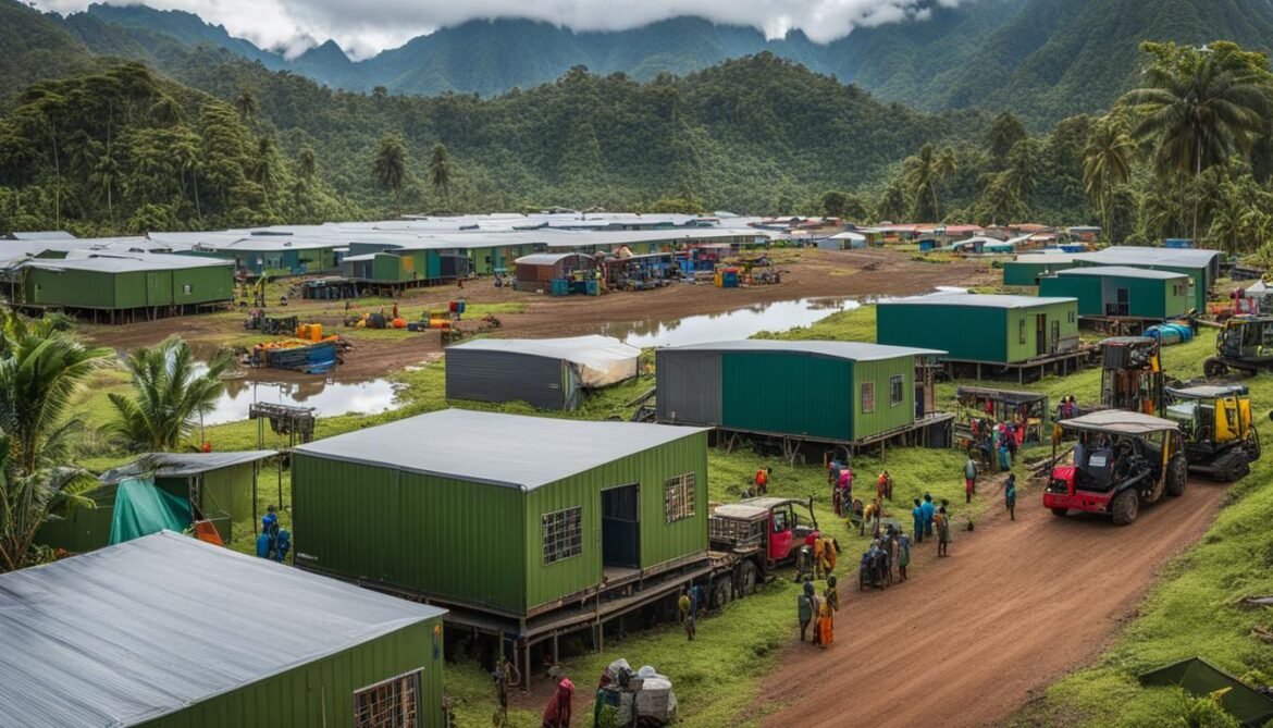 Papua New Guinea modular camp